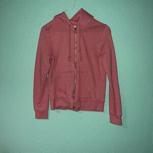 H&M Dusty Rose Zipper Hoodie